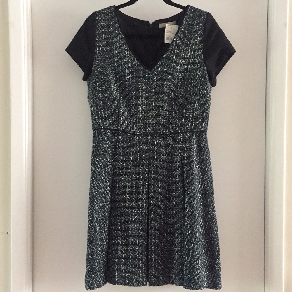 Banana Republic A-line fit and flare tweed dress size 8